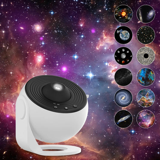 Galaxy Star Projector – 360° Rotating Night Light for Bedroom & Gifts