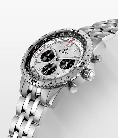 BERNY Chronograph Watches for Men Aviation Pilot - 2845M