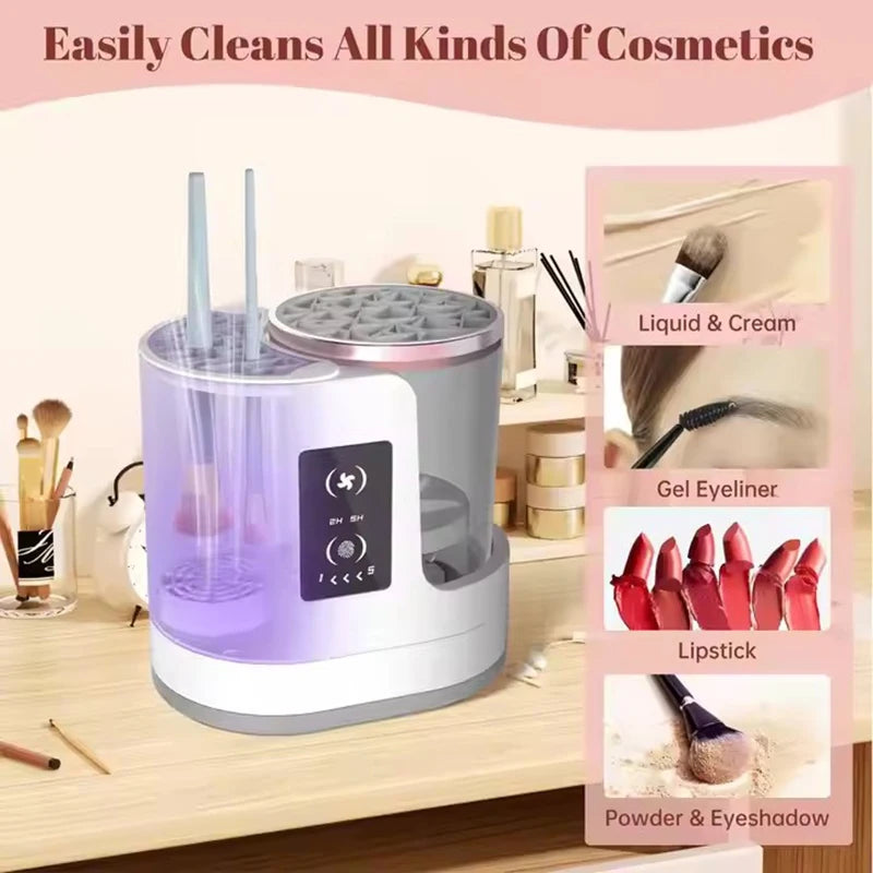 Electric Makeup Brush Cleaner – Clean & Dry in Seconds