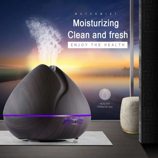 Ultrassonic Air Humidifier 550ml Essential Oil Aroma Diffuser