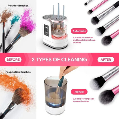 Electric Makeup Brush Cleaner – Clean & Dry in Seconds