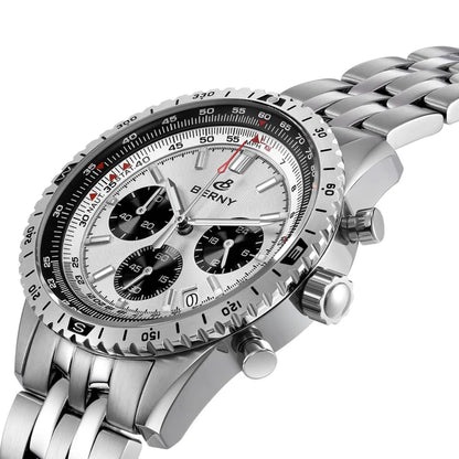 BERNY Chronograph Watches for Men Aviation Pilot - 2845M