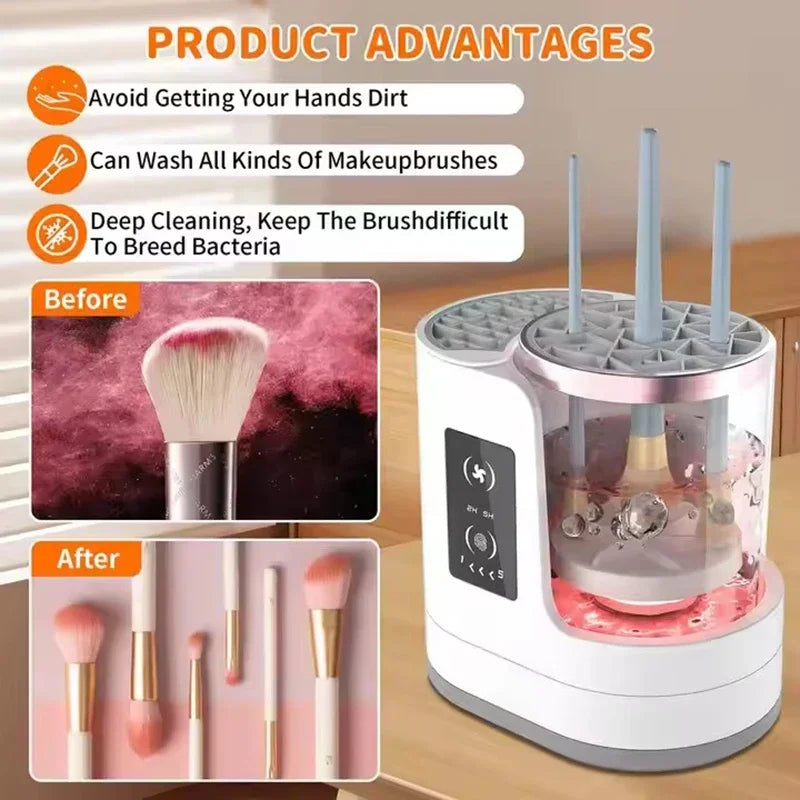 Electric Makeup Brush Cleaner – Clean & Dry in Seconds