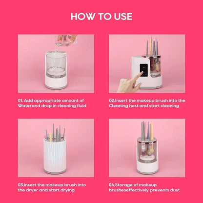 Electric Makeup Brush Cleaner – Clean & Dry in Seconds