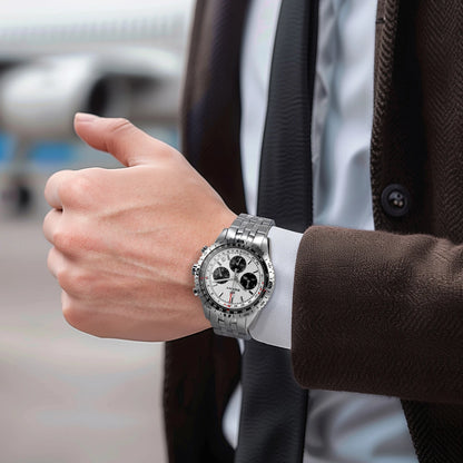 BERNY Chronograph Watches for Men Aviation Pilot - 2845M