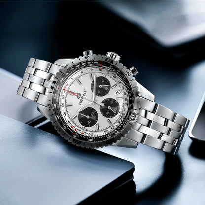BERNY Chronograph Watches for Men Aviation Pilot - 2845M