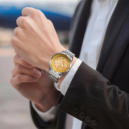 BERNY Chronograph Watches for Men Aviation Pilot - 2845M