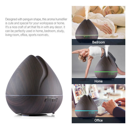 Ultrassonic Air Humidifier 550ml Essential Oil Aroma Diffuser