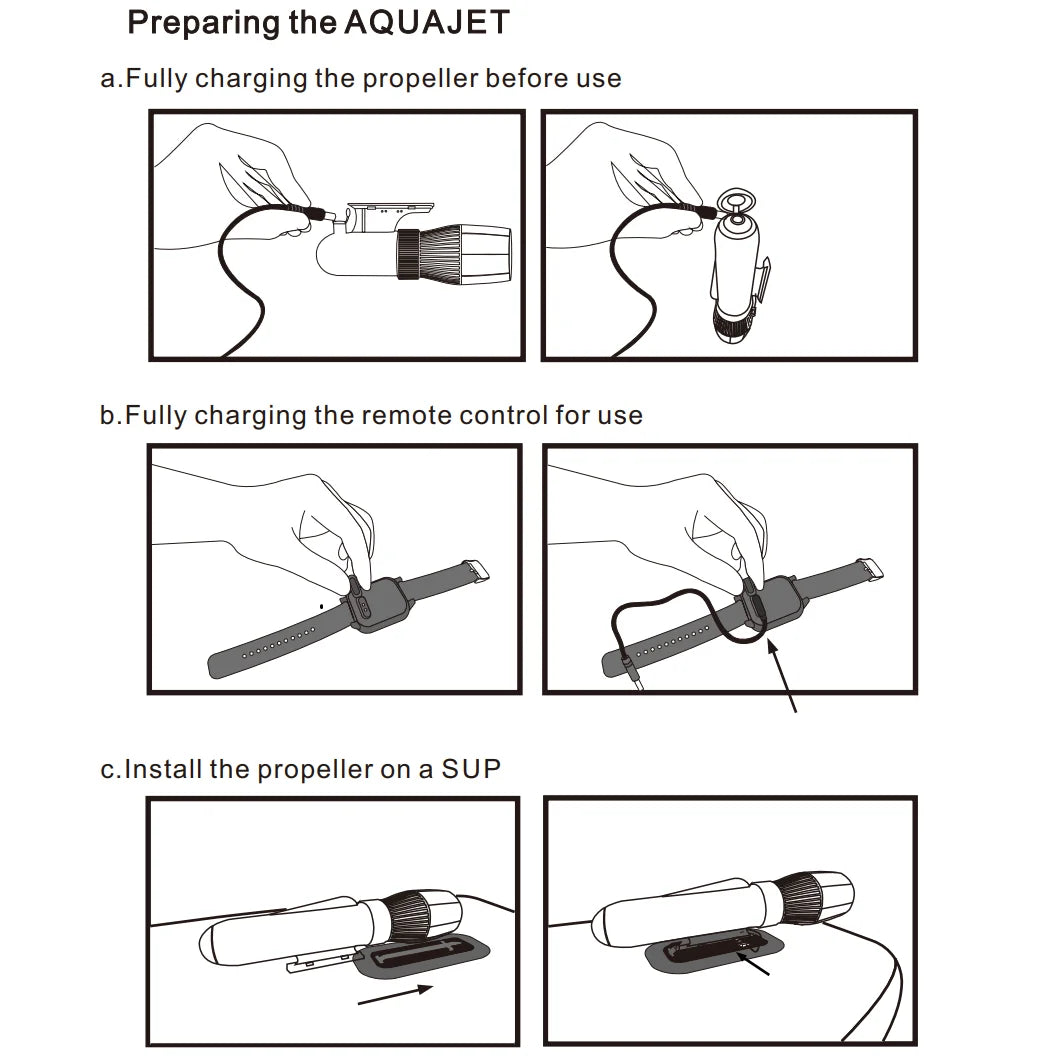 Electric Underwater Sea Scooter 500W Water Propeller SUP Motor 130Minutes Diving Equipment for Ocean Pool