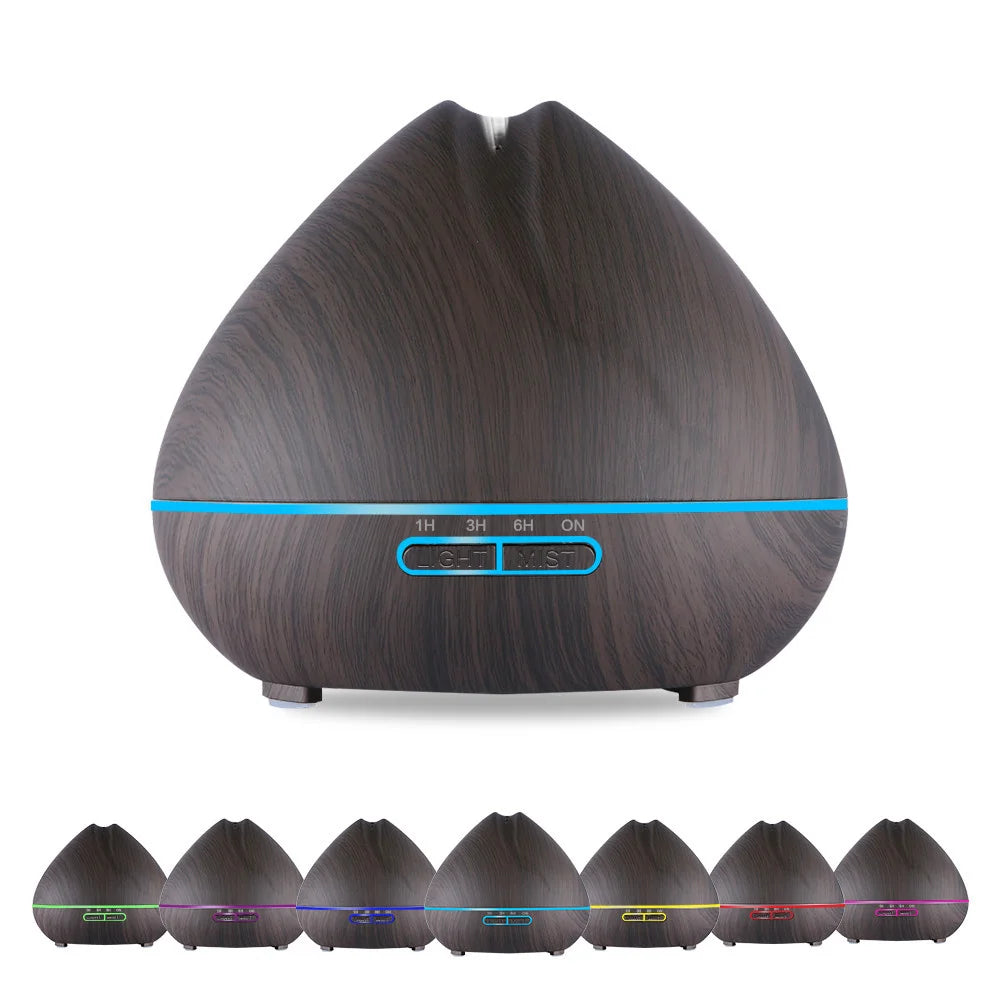 Ultrassonic Air Humidifier 550ml Essential Oil Aroma Diffuser