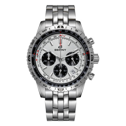 BERNY Chronograph Watches for Men Aviation Pilot - 2845M