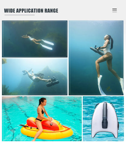 Electric Underwater Sea Scooter 500W Water Propeller SUP Motor 130Minutes Diving Equipment for Ocean Pool